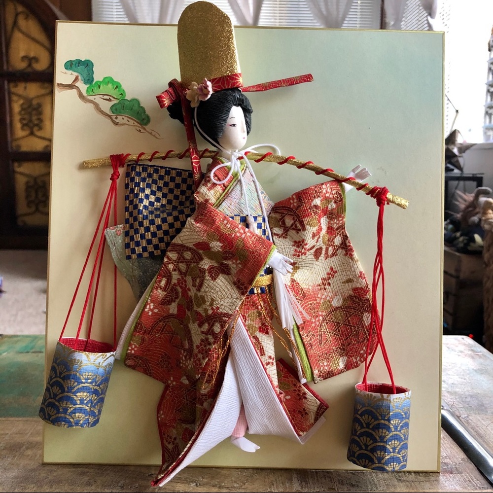 Handmade Paper Craft Doll from Japan